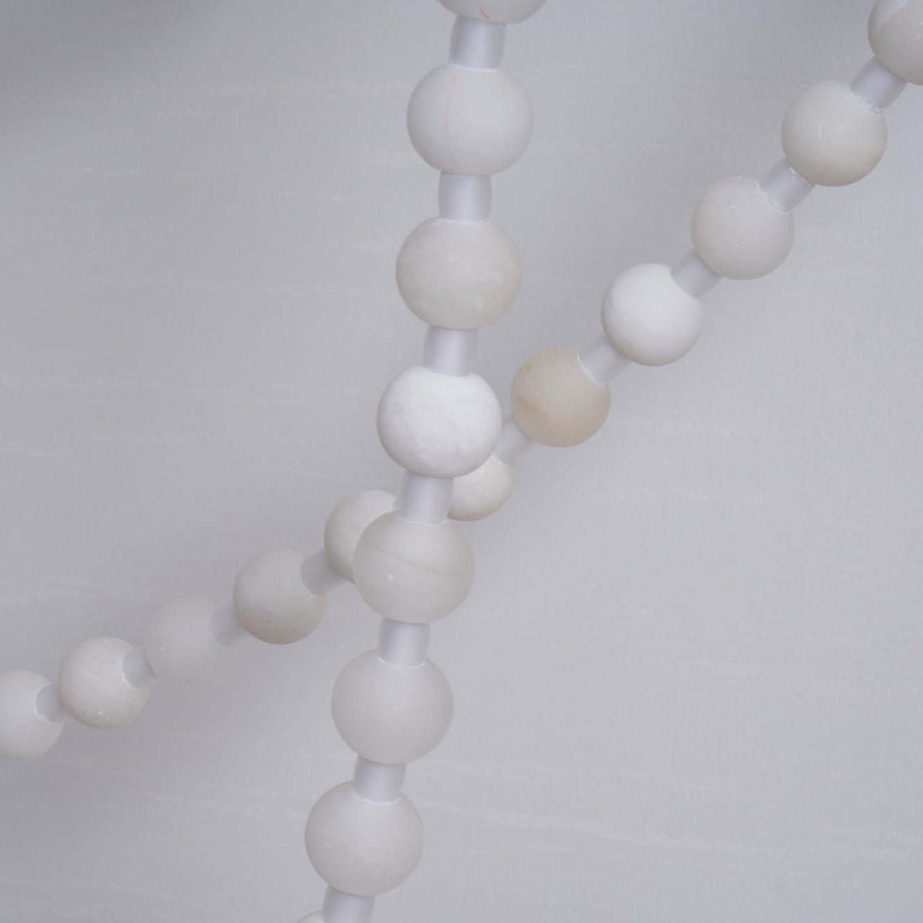 Alabaster Pearl Necklace Chandelier by Bling Lighting Studio