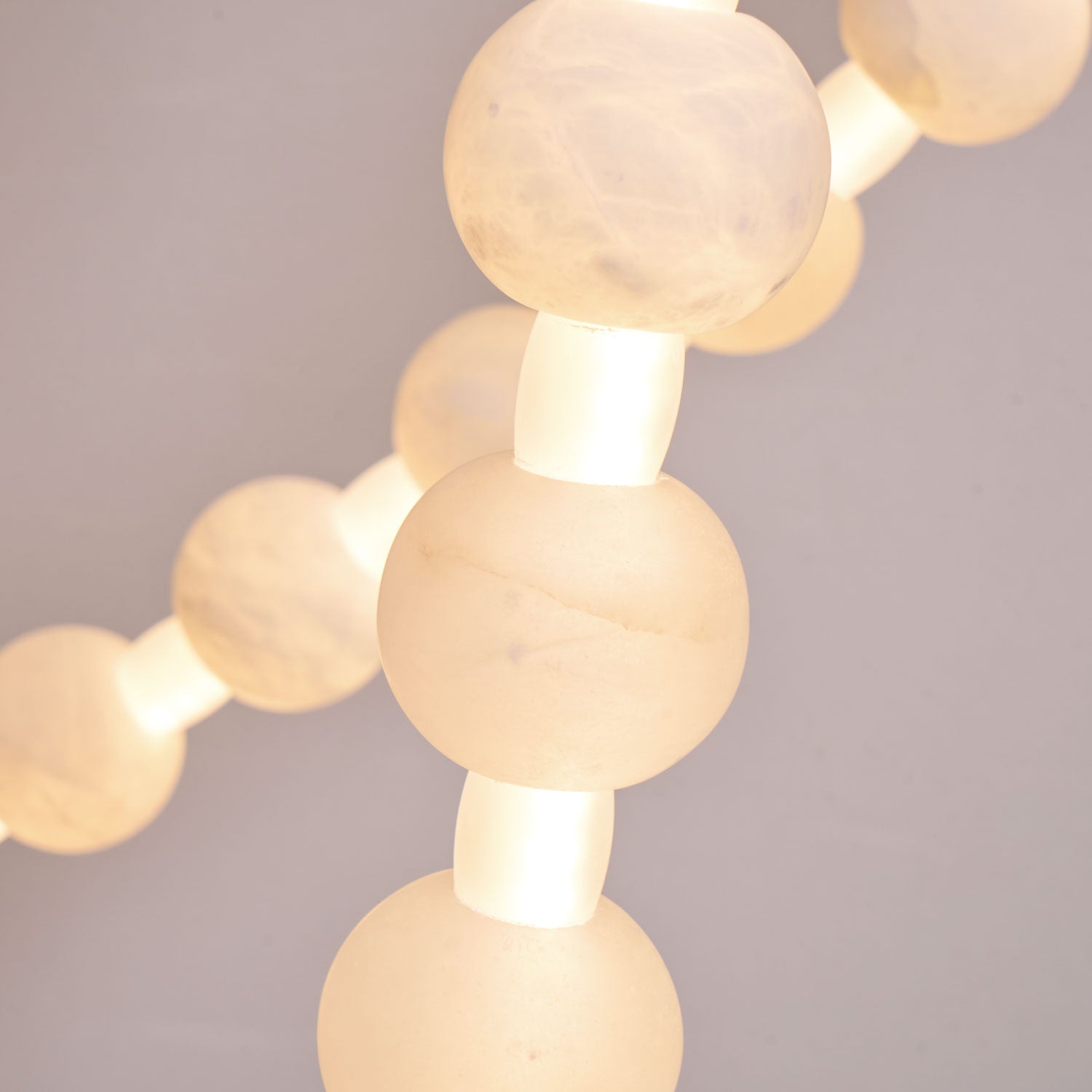 Alabaster Pearl Necklace Chandelier by Bling Lighting Studio