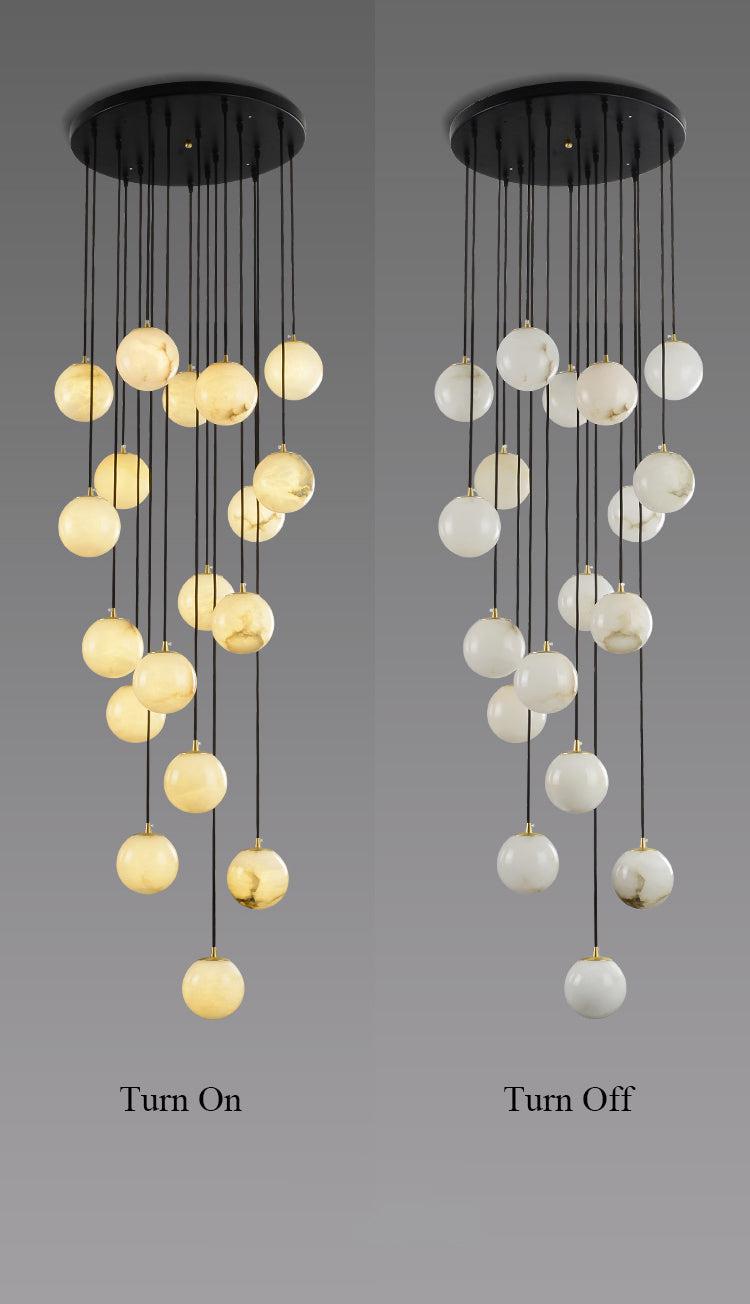Alabaster Pendant Light by Bling Lighting Studio