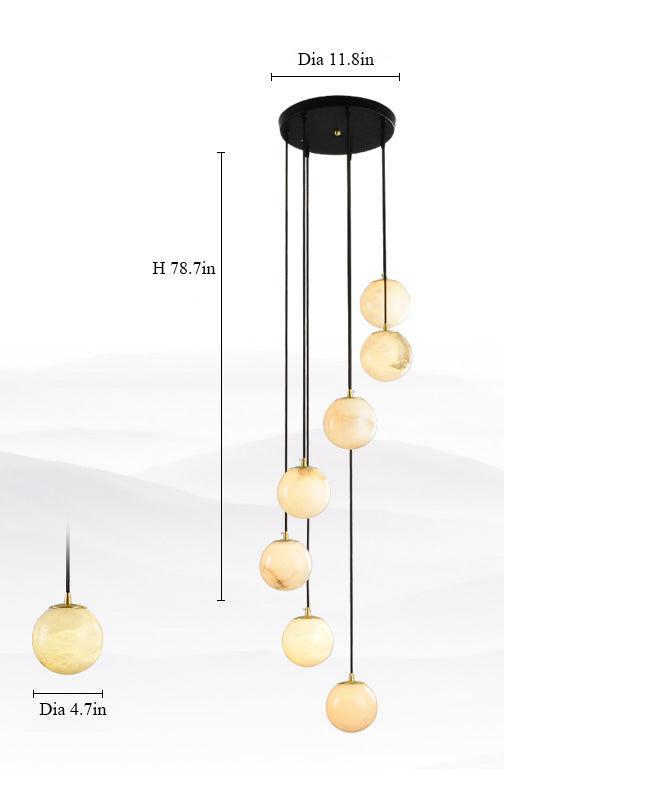 Alabaster Pendant Light by Bling Lighting Studio