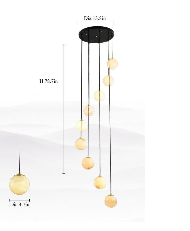 Alabaster Pendant Light by Bling Lighting Studio
