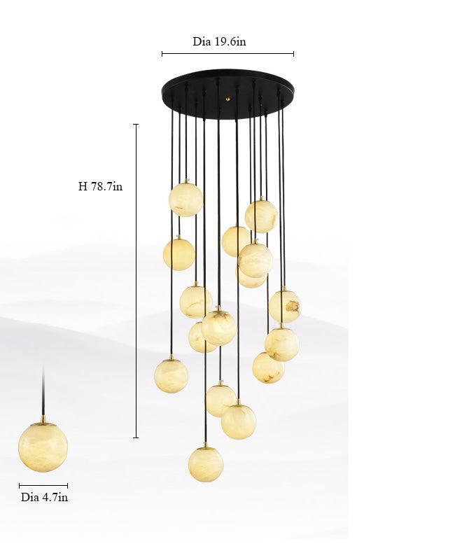 Alabaster Pendant Light by Bling Lighting Studio