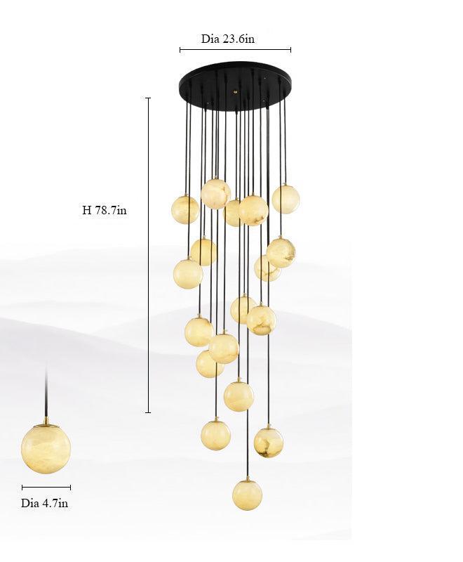 Alabaster Pendant Light by Bling Lighting Studio