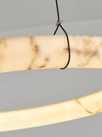 Alabaster Ring Pendant Lamp by Bling Lighting Studio