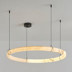 Alabaster Ring Pendant Lamp by Bling Lighting Studio