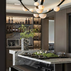 Alex Modern Dew Drops Alabaster Chandelier by Bling Lighting Studio