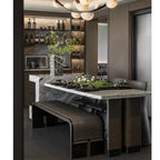 Alex Modern Dew Drops Alabaster Chandelier by Bling Lighting Studio