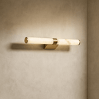 Altura 27" Alabaster & Copper Wall Sconce material and finish detail