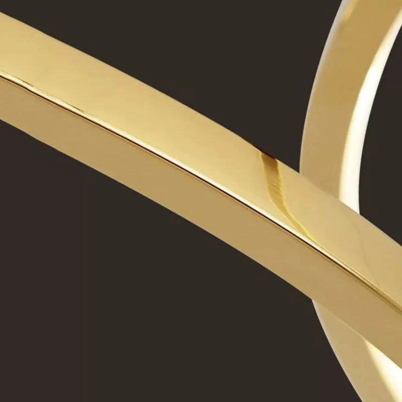 Amina Quartz Golden Rings Chandelier by Bling Lighting Studio