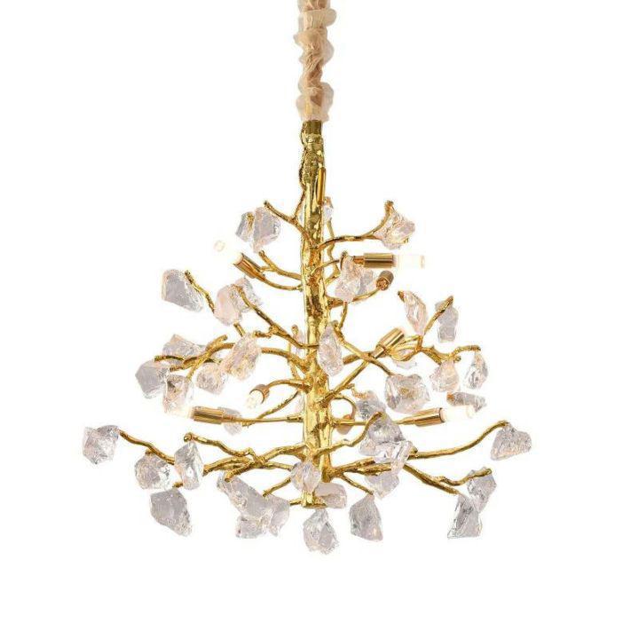 Amos Glass Branch Chandelier by Bling Lighting Studio