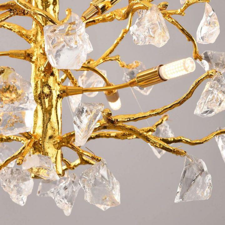 Amos Glass Branch Chandelier by Bling Lighting Studio