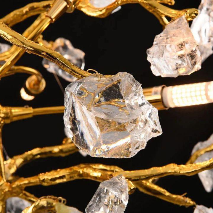 Amos Glass Branch Chandelier by Bling Lighting Studio