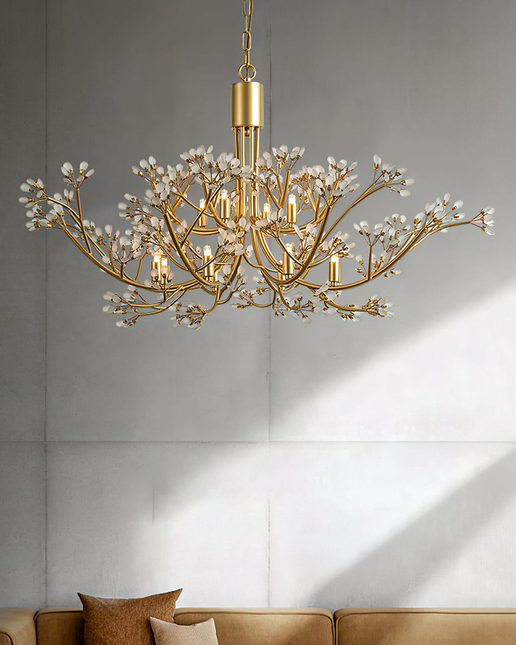 Anais Crystal Branch Chandelier by Bling Lighting Studio