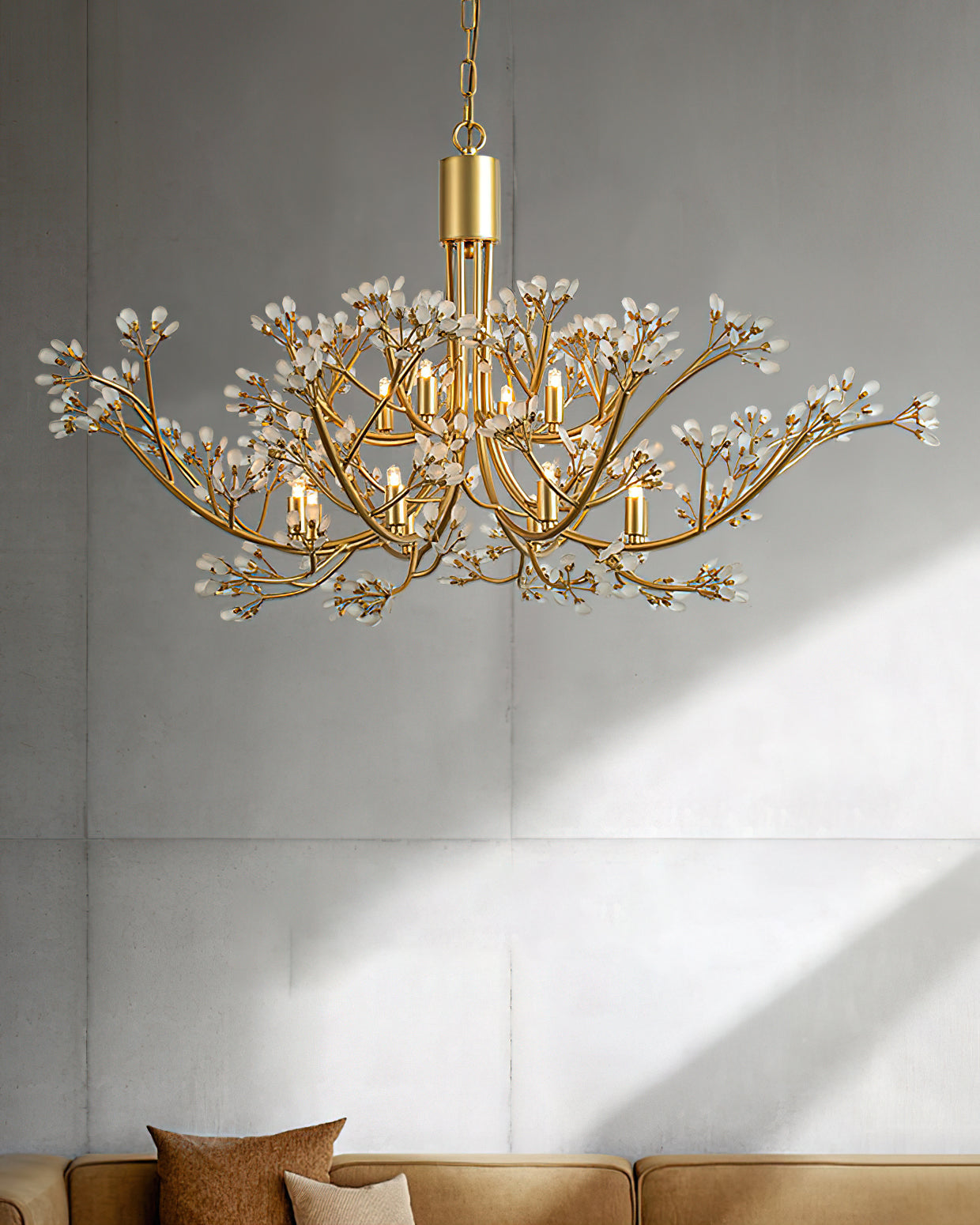 Anais Crystal Branch Chandelier by Bling Lighting Studio