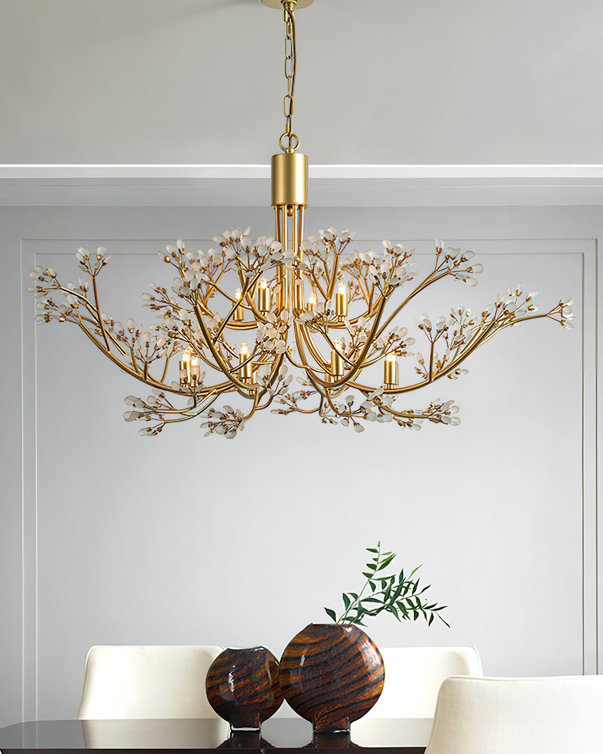 Anais Crystal Branch Chandelier by Bling Lighting Studio