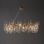 Anita Branch Brass Crystal Chandelier by Bling Lighting Studio
