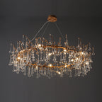 Anita Branch Brass Crystal Chandelier by Bling Lighting Studio