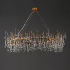 Anita Branch Brass Crystal Chandelier by Bling Lighting Studio