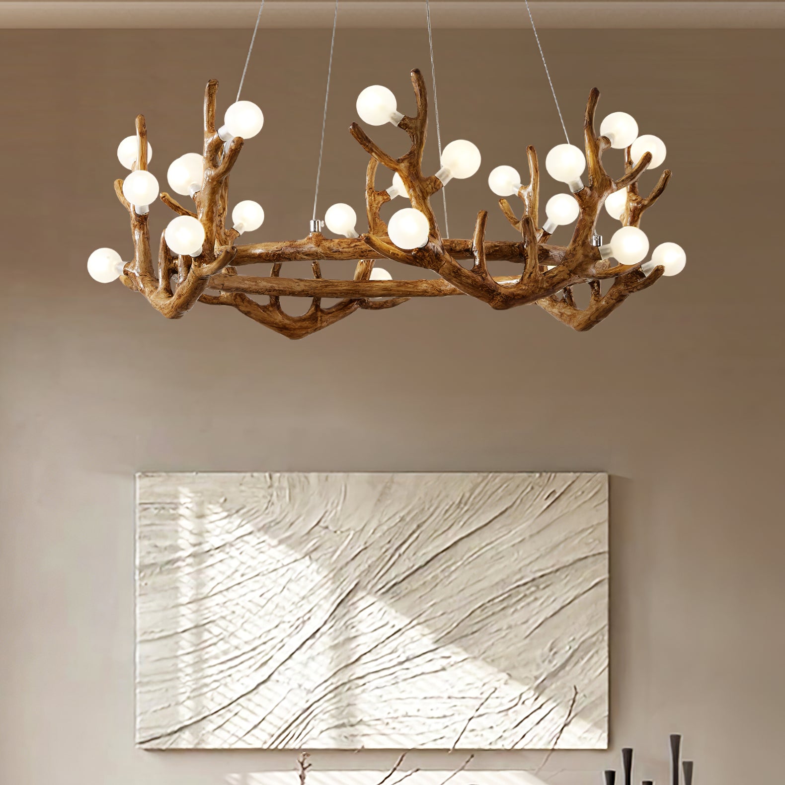 Antler Shape Branch Brass Chandelier product image