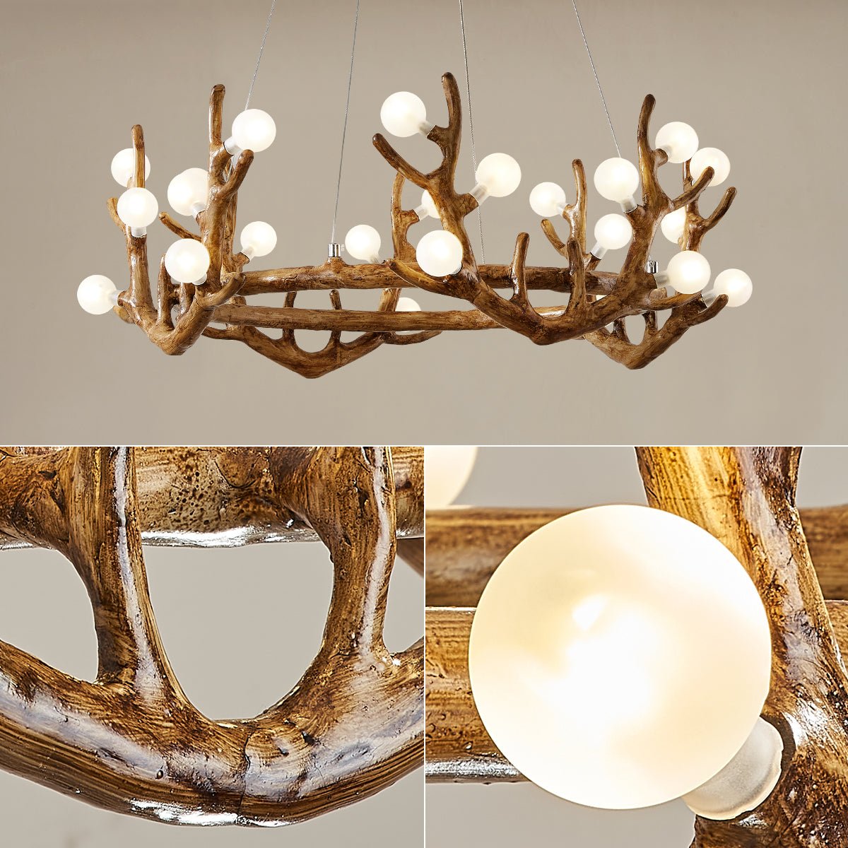 Antler Shape Branch Brass Chandelier product image