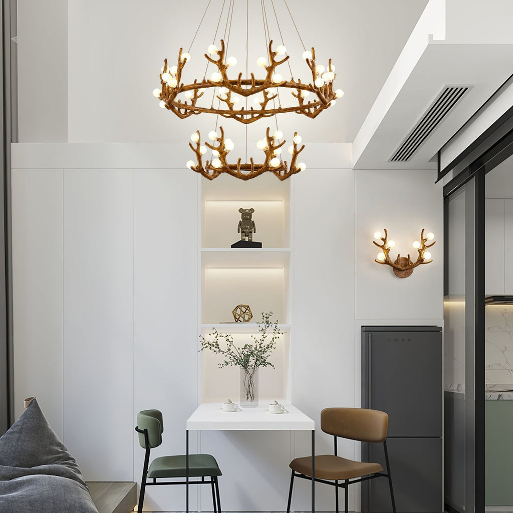 Antler Shape Branch Brass Chandelier product image