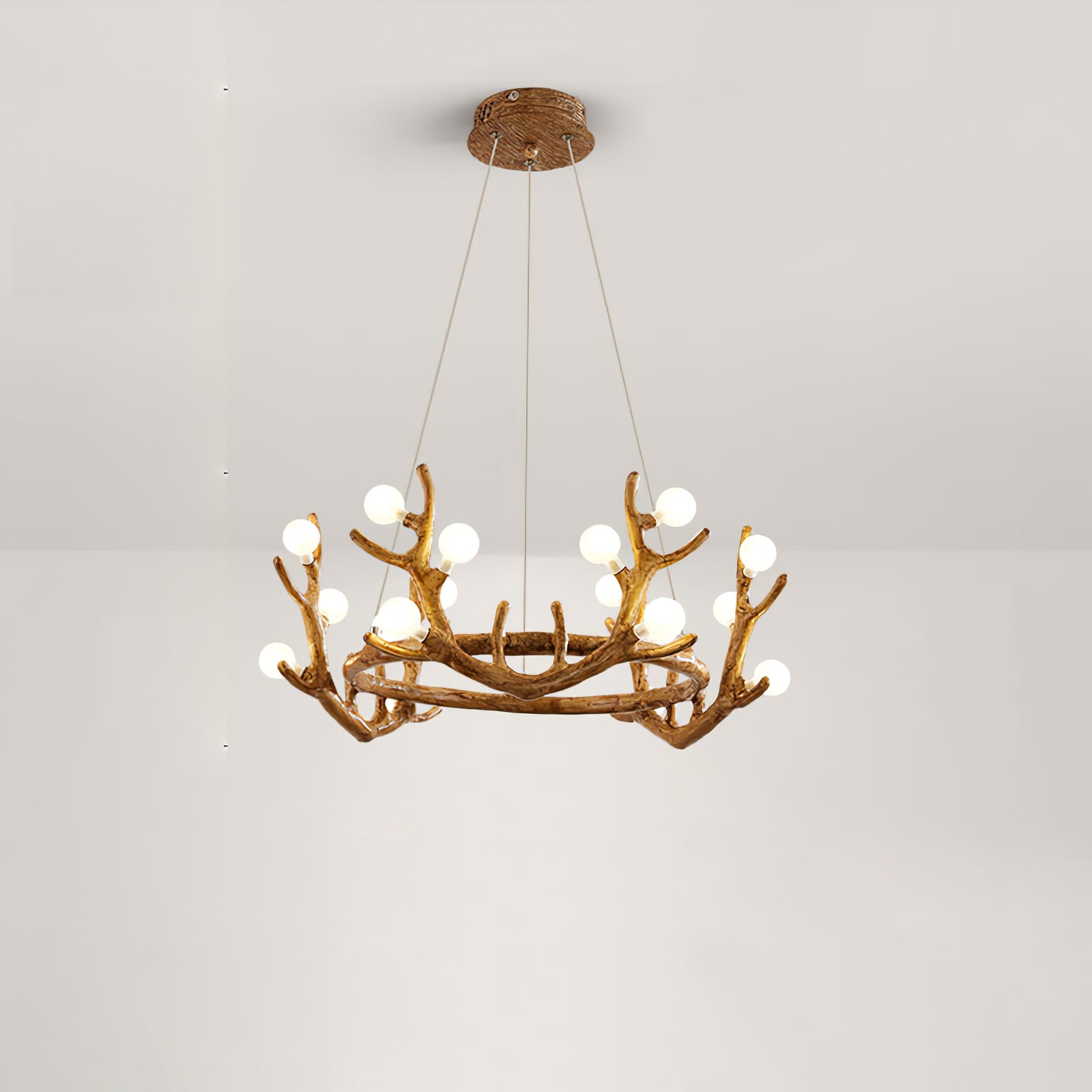 Antler Shape Branch Brass Chandelier product image