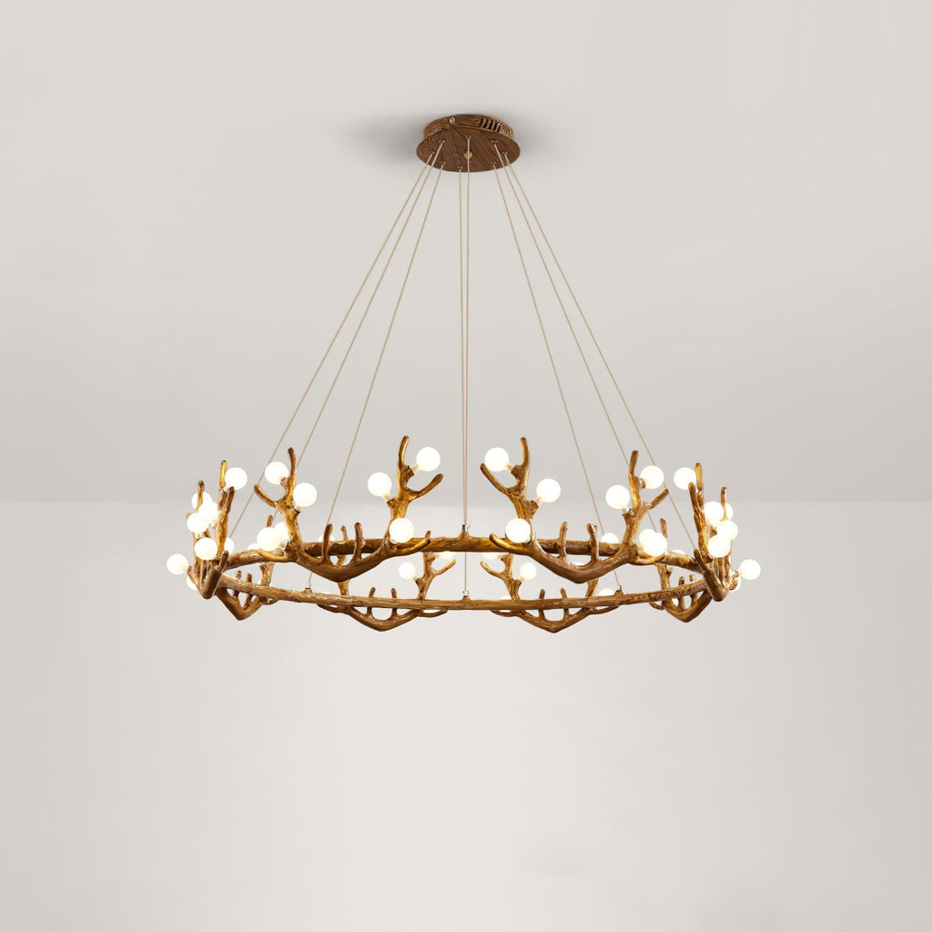 Antler Shape Branch Brass Chandelier product image