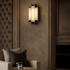 Arden Alabaster Wall Sconce detail view