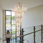 Ardent Large Crystal Branch Chandelier for Staircase detail view