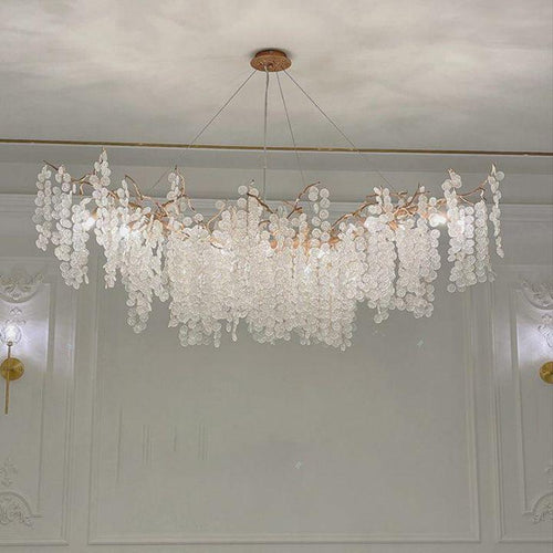 Ardent Branch Crystal Modern Linear Chandelier by Bling Lighting Studio