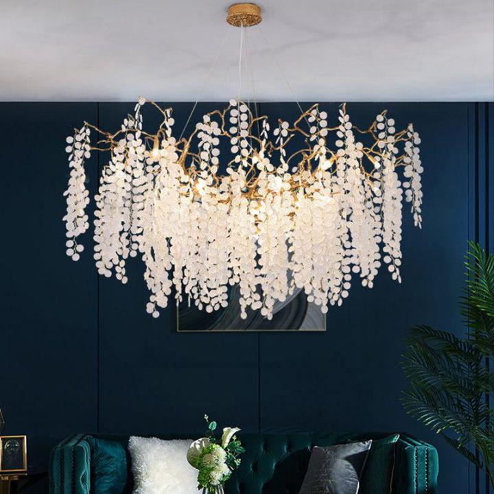 Ardent Branch Crystal Modern Linear Chandelier by Bling Lighting Studio