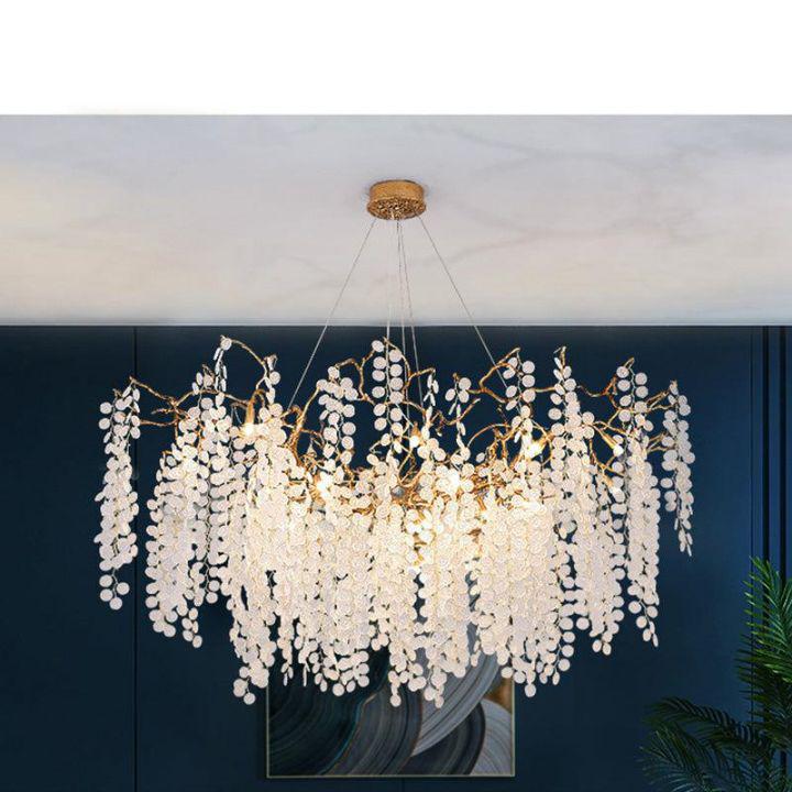 Ardent Branch Crystal Modern Linear Chandelier by Bling Lighting Studio