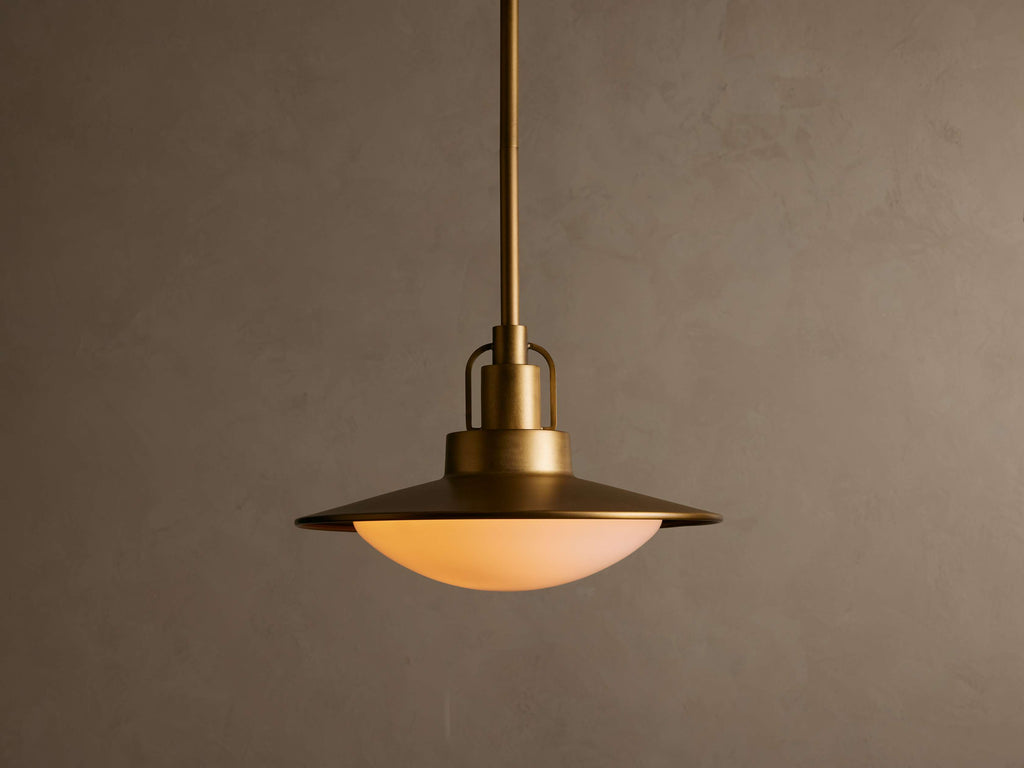 Argent Opal Glass Dome Pendant 14'' 24''D by Bling Lighting Studio