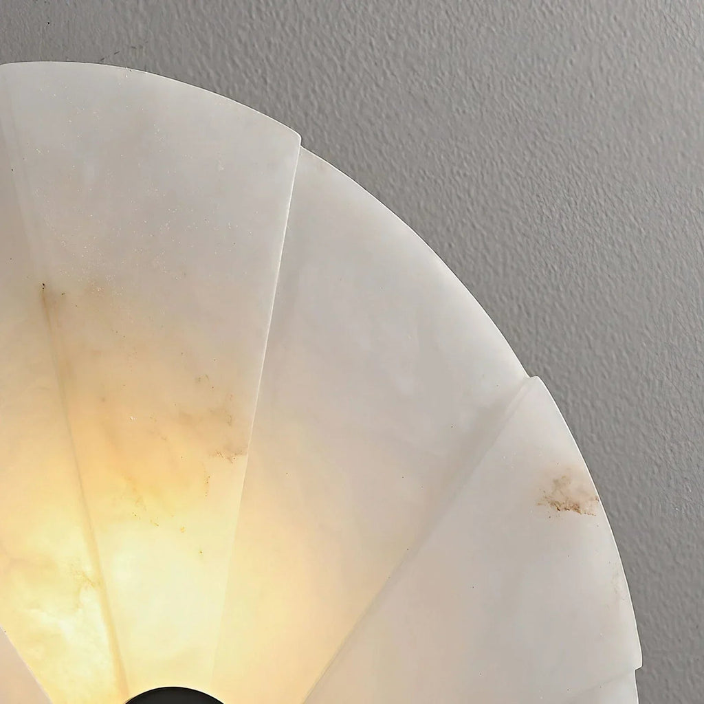 ARLUME ALABASTER FAN WALL SCONCES by Bling Lighting Studio