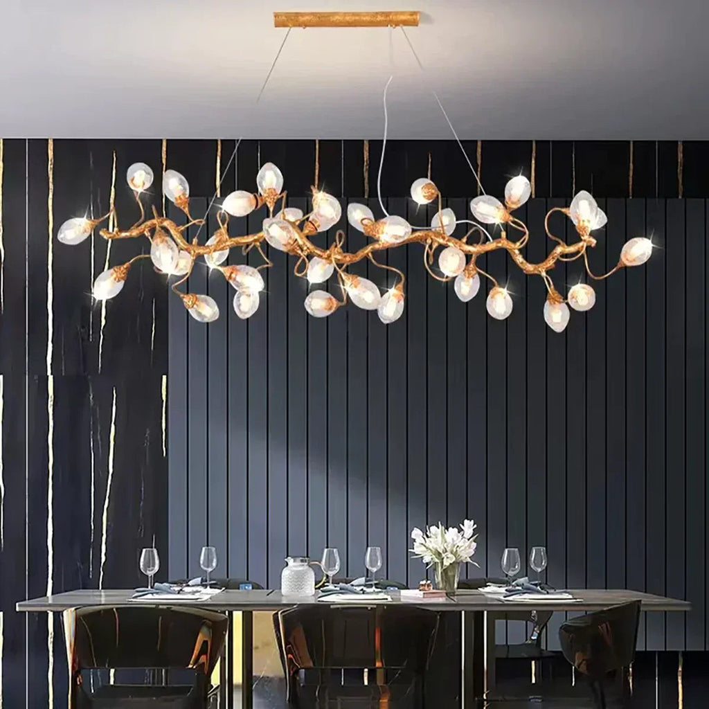 Art Clear Elegance Bubble Branch Linear Chandelier by Bling Lighting Studio