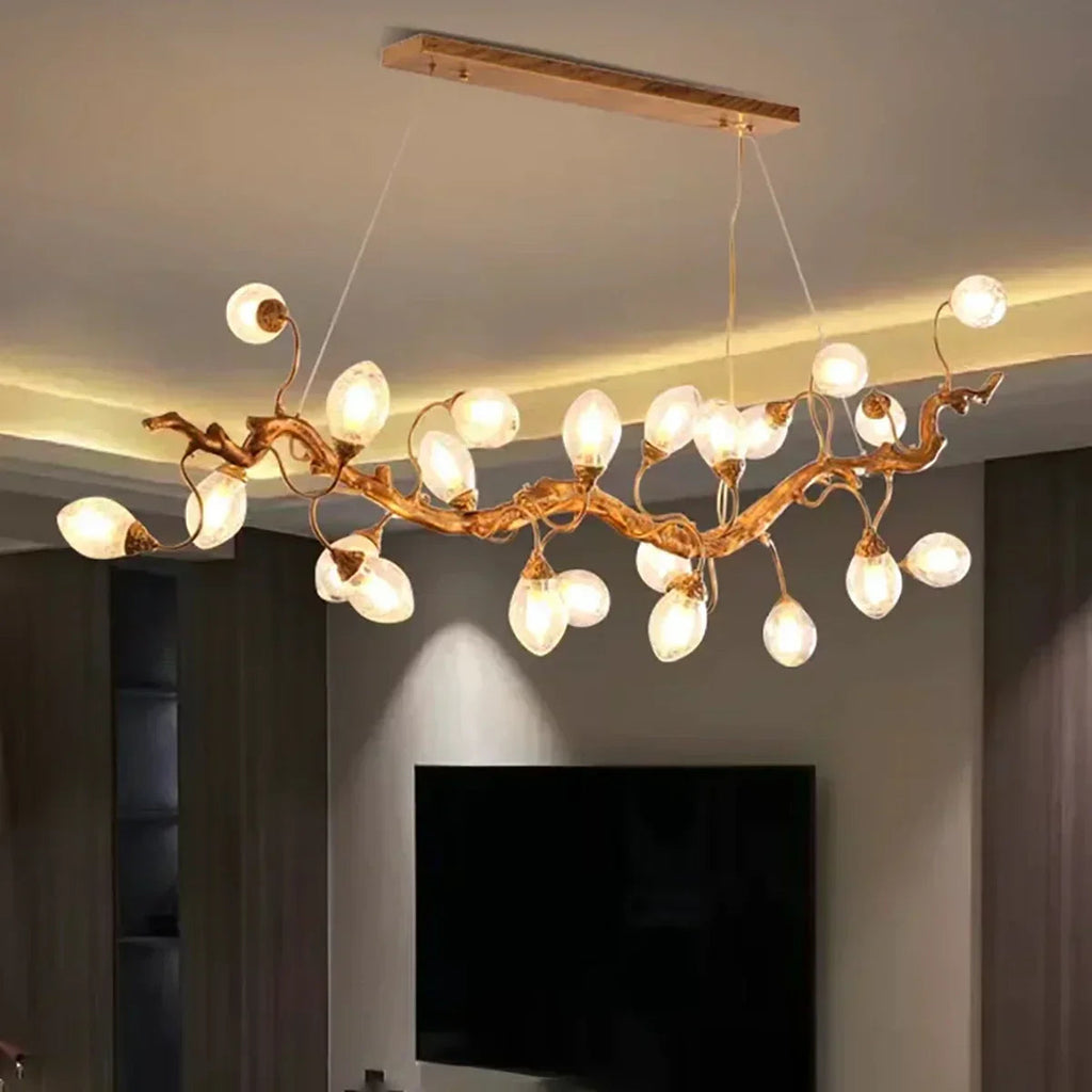 Art Clear Elegance Bubble Branch Linear Chandelier by Bling Lighting Studio