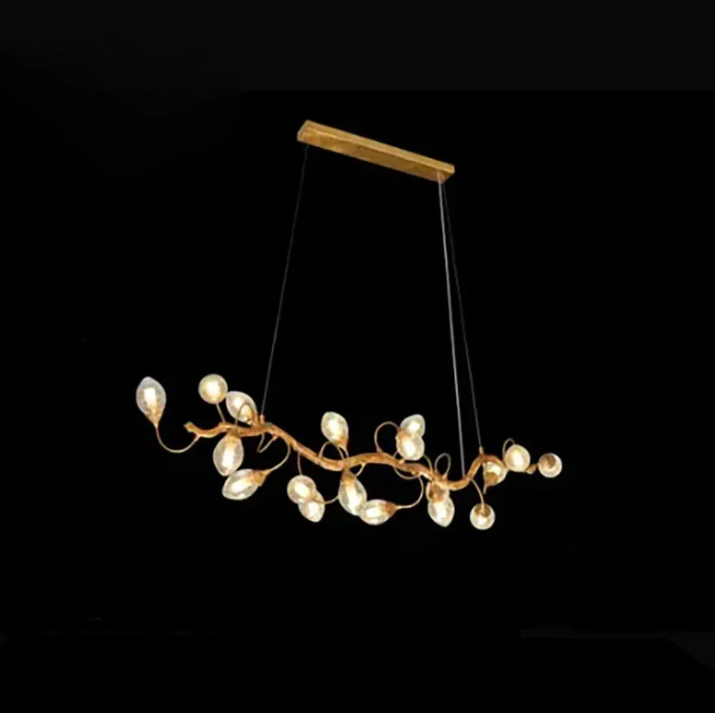 Art Clear Elegance Bubble Branch Linear Chandelier by Bling Lighting Studio