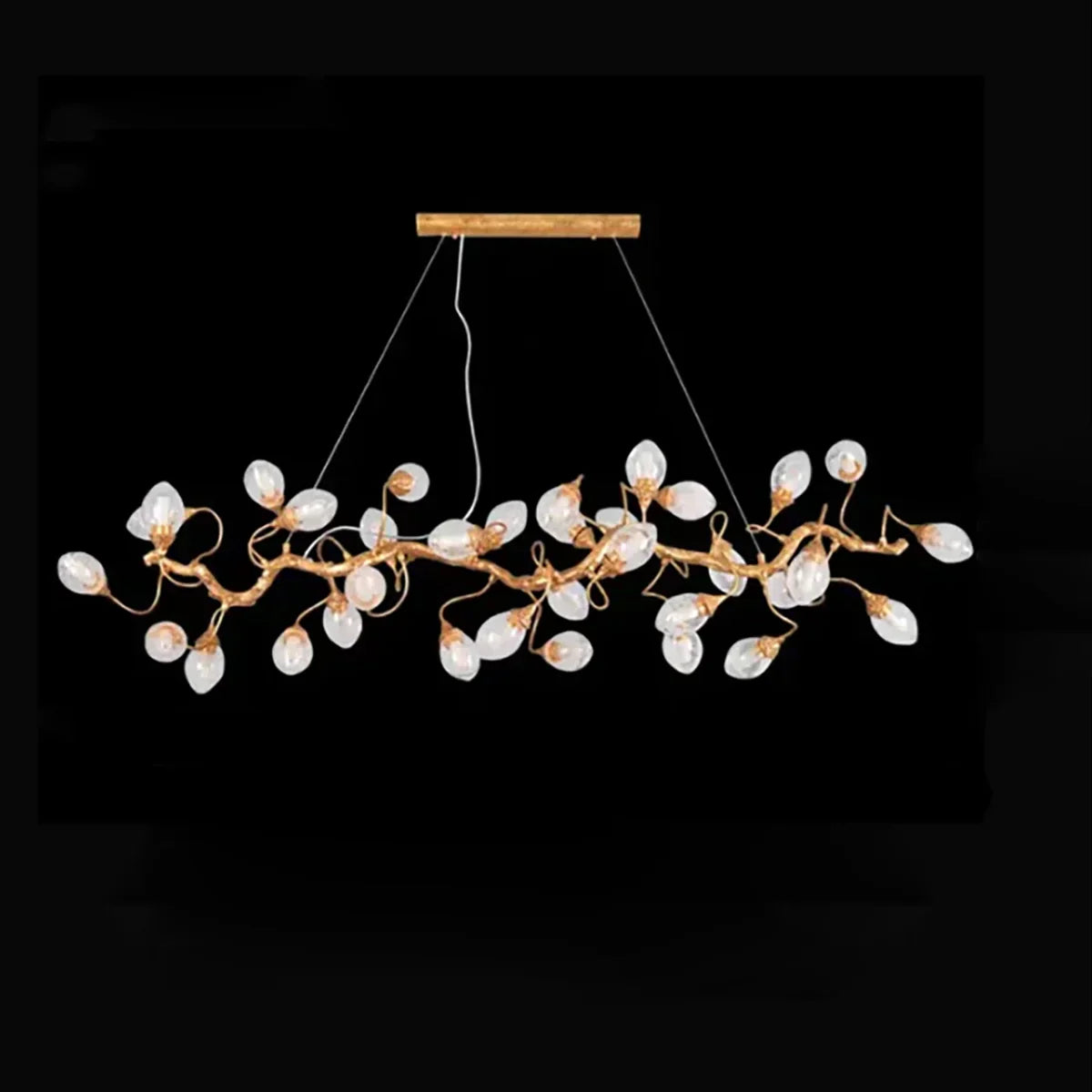Art Clear Elegance Bubble Branch Linear Chandelier by Bling Lighting Studio