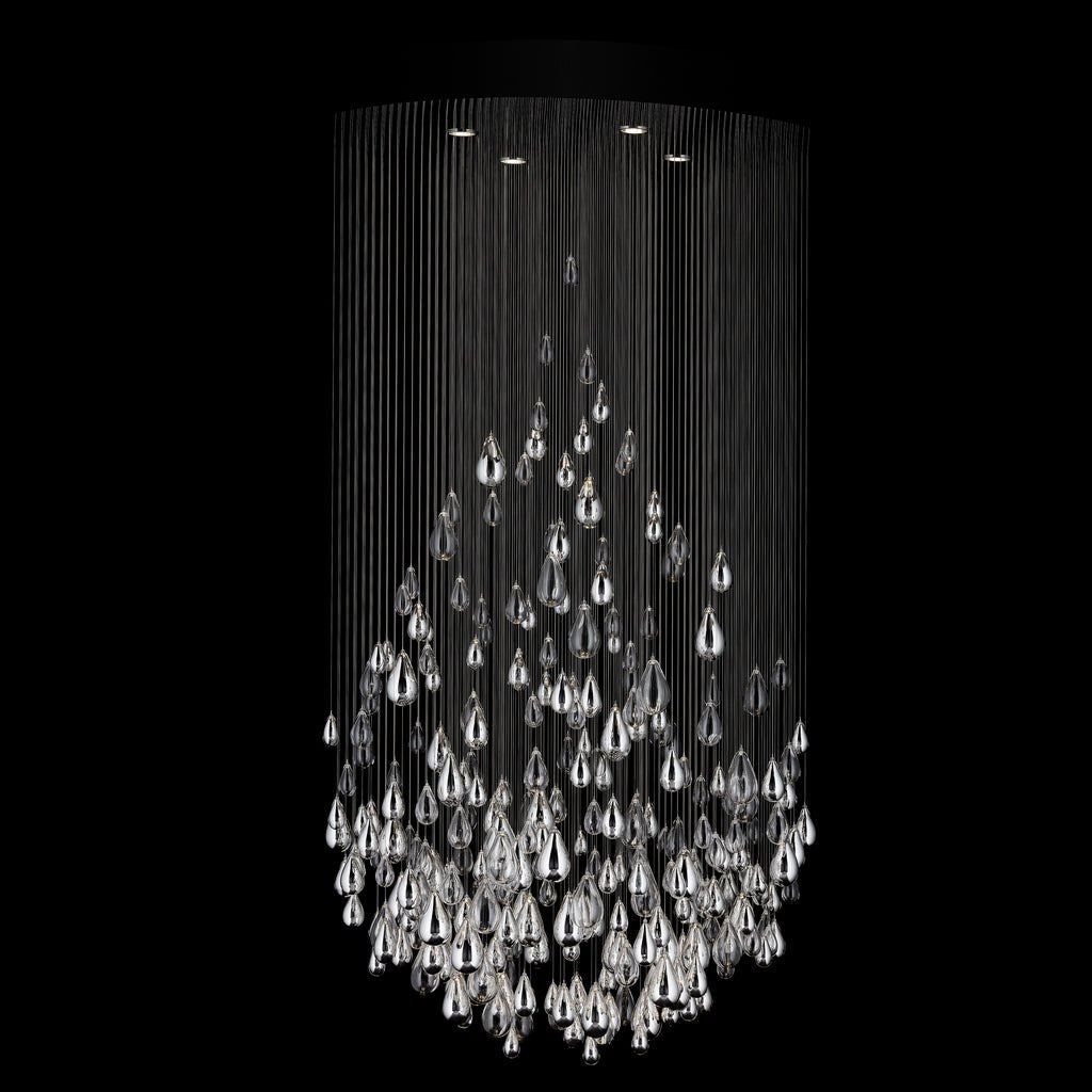 Art Glass Water Drop Chandelier material and finish detail