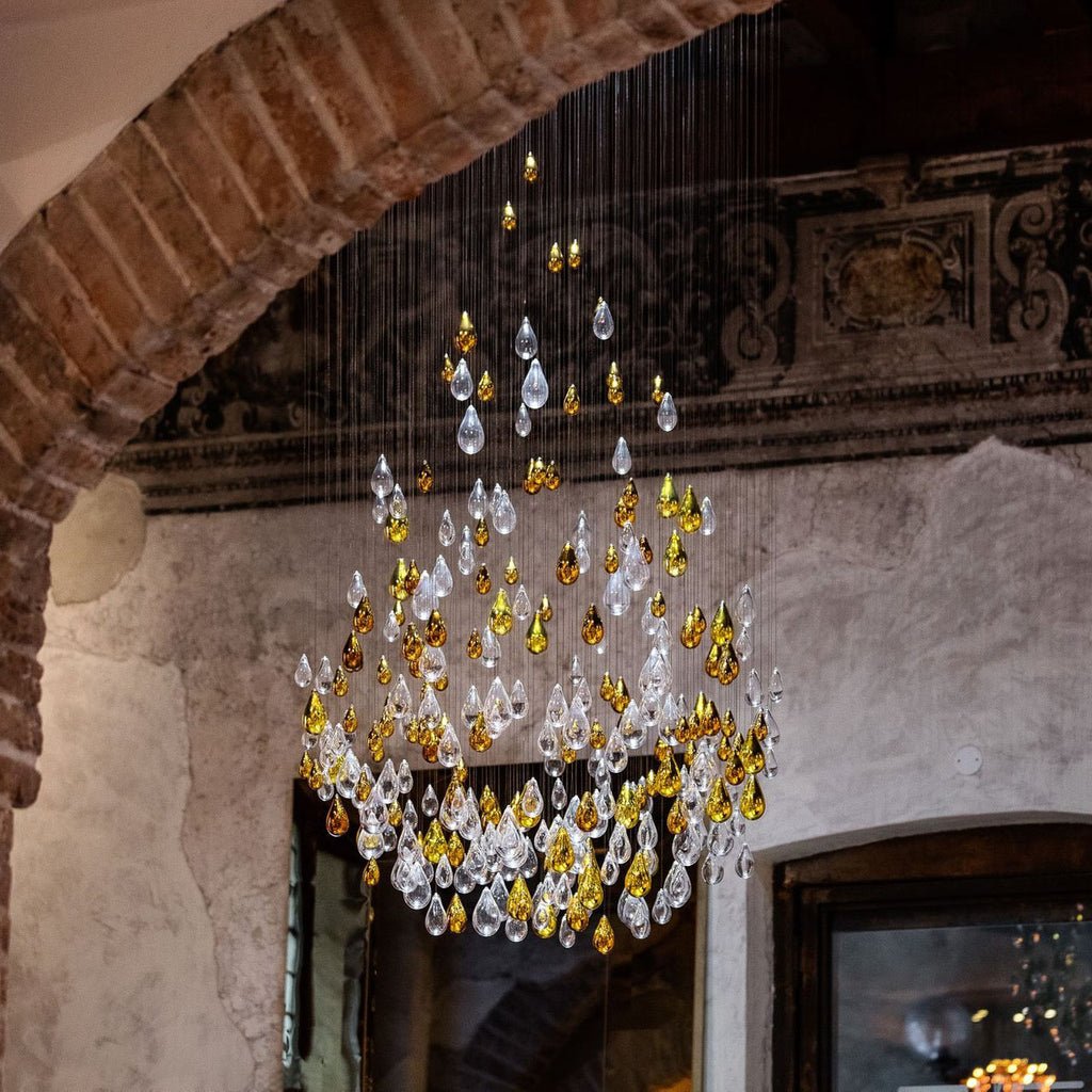Art Glass Water Drop Chandelier product image
