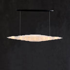 Art Selenite Large Chandelier for High Ceilings by Bling Lighting Studio