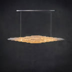 Art Selenite Large Chandelier for High Ceilings by Bling Lighting Studio