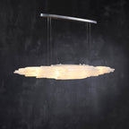 Art Selenite Small Chandelier for Bedrooms by Bling Lighting Studio