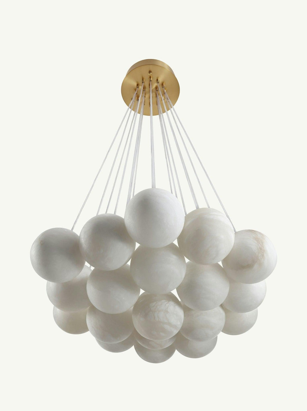Aspen 19 Chandelier Alabaster by Bling Lighting Studio
