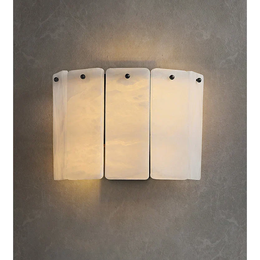 AURA ALABASTER WALL SCONCES by Bling Lighting Studio