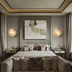 Auralis Alabaster Wall Sconce by Bling Lighting Studio