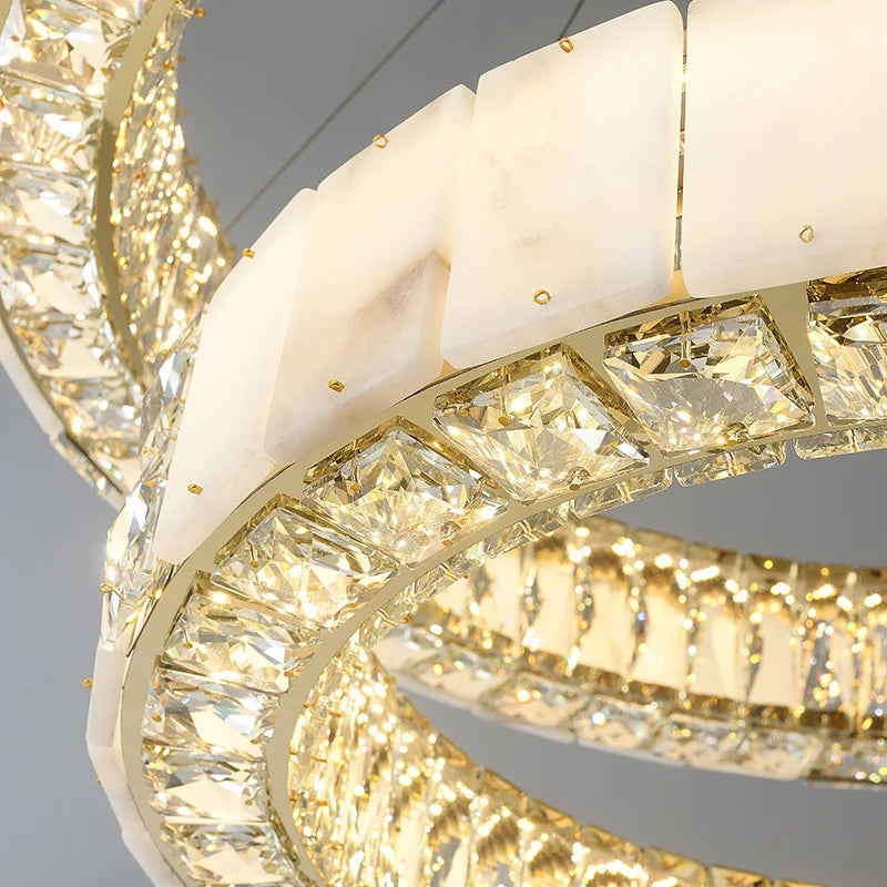 Aurelia Alabaster & Crystal Chandelier product image