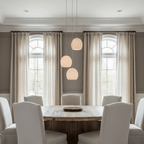 Auris 3-Light Alabaster Chandelier detail view