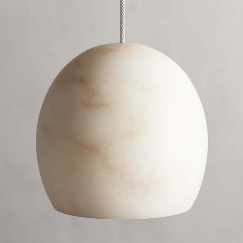 Auris 3-Light Linear Alabaster Chandelier material and finish detail