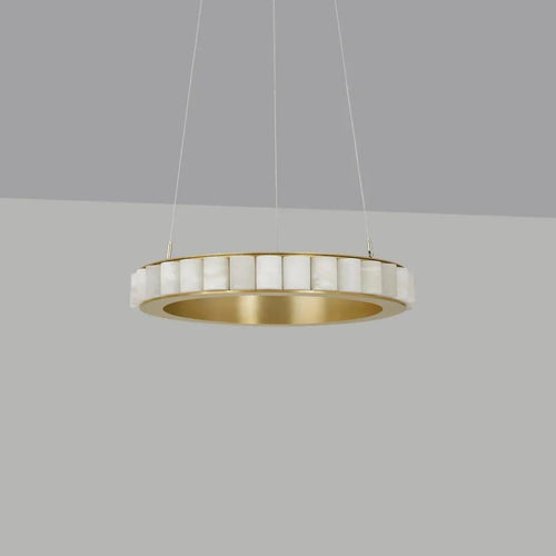 Avalon Alabaster Chandelier by Bling Lighting Studio